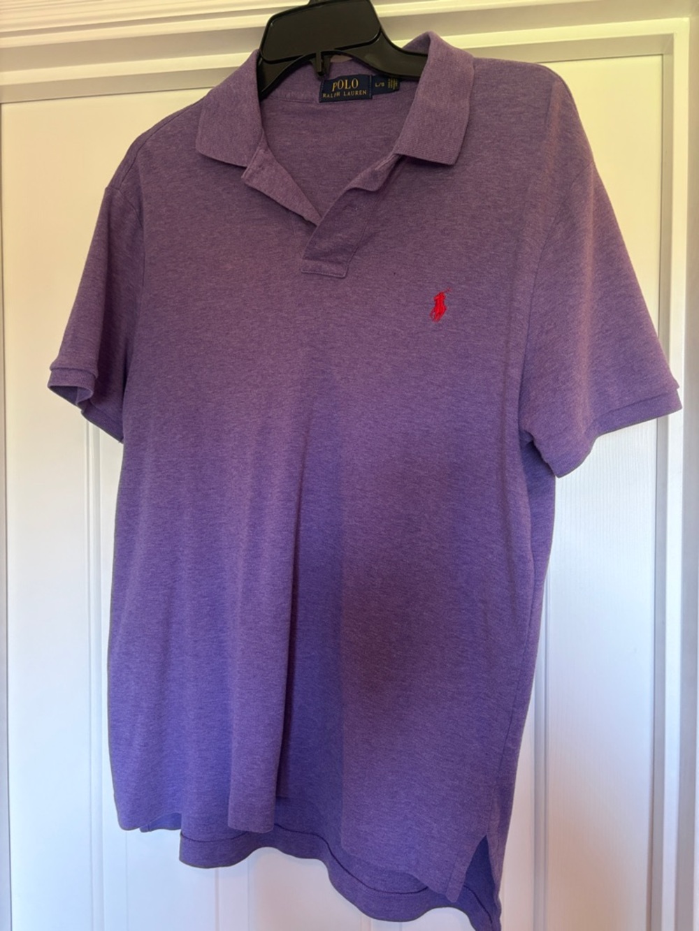 Ralph Lauren Purple Polo with Red Pony Logo